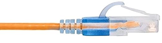 Monoprice - 116347 SlimRun Cat6A Ethernet Patch Cable - Snagless RJ45 UTP Pure Bare Copper Wire 10G 30AWG 5ft Yellow 10-Pack