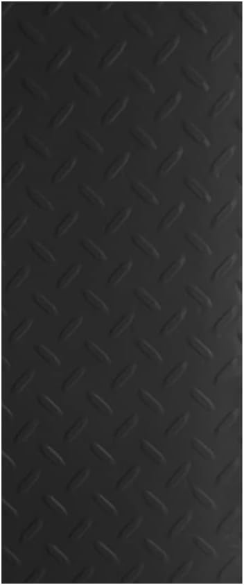 RESILIA Premium Under The Sink Mat- Large Universal Size, Cut to Fit Cabinets, Shelf & Drawer Liners, Thick Plastic Diamond Plate Surface, 24 x 48 inches, Black, Made in The USA