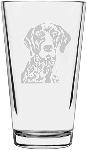 German Shorthaired Pointer Customizable Dog Themed Etched All Purpose 16oz Pint Glass