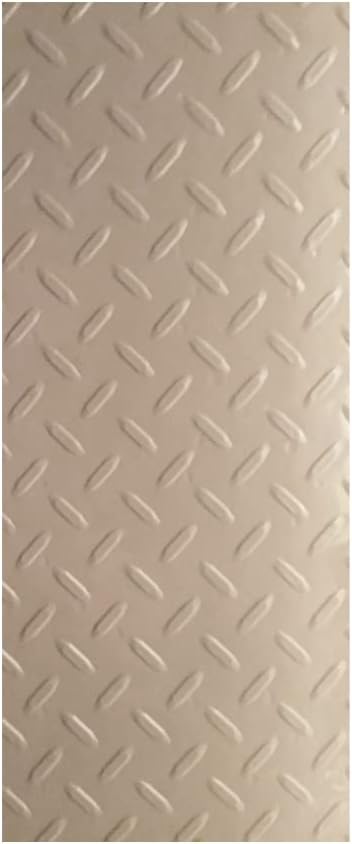 RESILIA Premium Under The Sink Mat- Large Universal Size, Cut to Fit Cabinets, Shelf & Drawer Liners, Thick Plastic Diamond Plate Surface, 24 x 48 inches, Beige/Tan, Made in The USA
