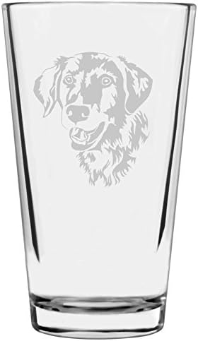 Golden Retriever (Alternate) Dog Themed Etched All Purpose 16oz Pint Glass