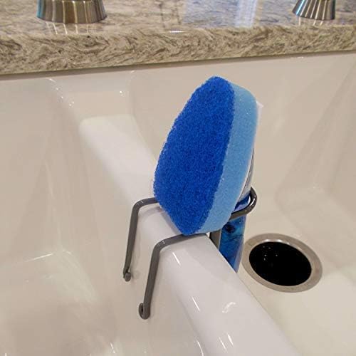 Dish Wand Holder Adjustable Kitchen Dishwand Sink Caddy (Black or Grey)
