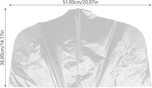 Housoutil 10Pcs Clear Plastic Garment Bags Clothes Shoulder Covers Dustproof Hanging Clothing Protectors for Coats Suits Storage and Travel