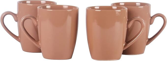Color Wave Stoneware16pc Dinnerware Set, Beige