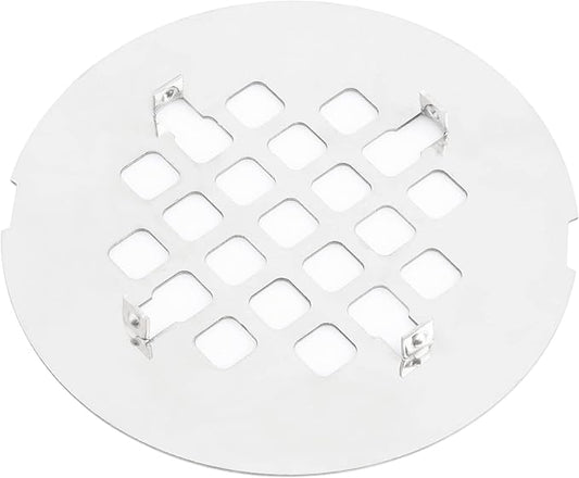 Artiwell 4-1/4” OD Snap-in Shower Drain Cover, Round Shower Drain Strainer Grid, Replacement Cover, Designed for Long-Lasting