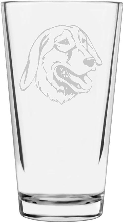 Greek Harehound Custom Personalized Dog Themed Etched All Purpose 16oz Pint Glass