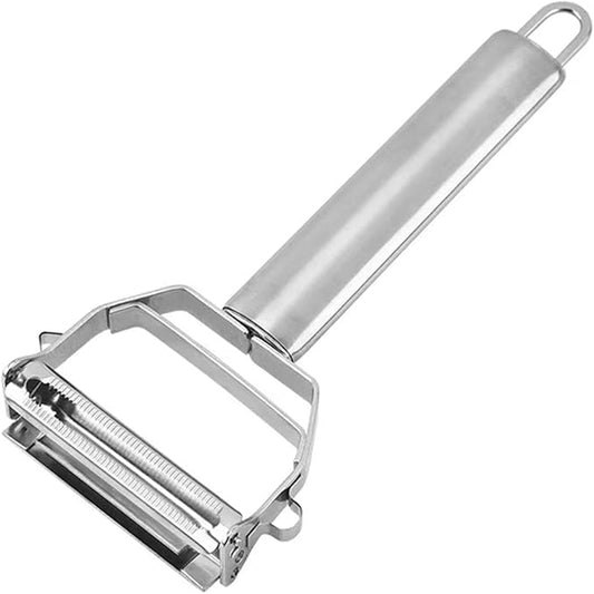 Vegetable Peeler,SZYIKUER Stainless Steel 2 in 1 Julienne Vegetable Peeler Perfect for Carrot Potato Melon Gadget Vegetable Fruit