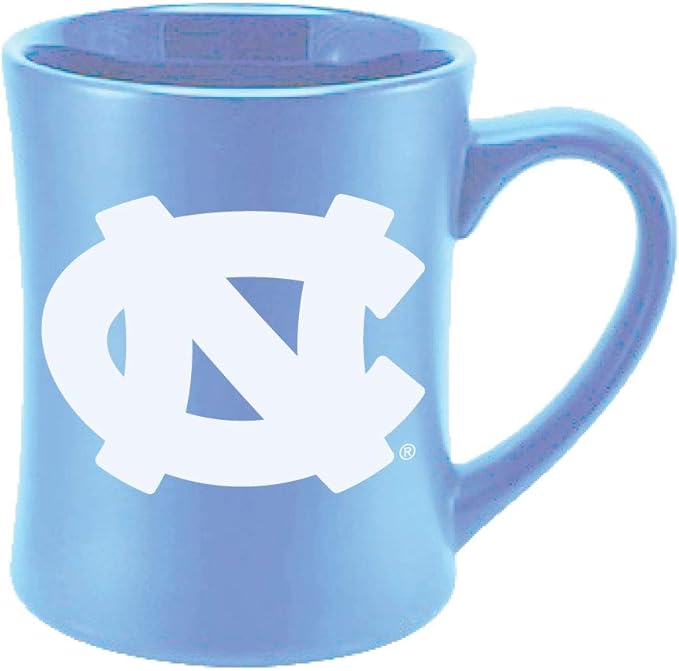 North Carolina Tar Heels Ceramic 16oz Sculpted Mug – Official Team Logo Coffee Cup – Handwash Recommended – Individually Boxed