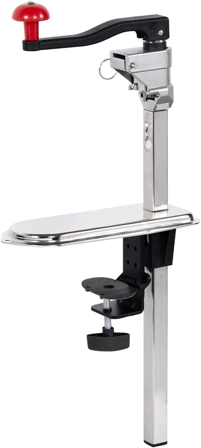 Commercial Can Opener Heavy Duty for 11100, Industrial Can Opener for 6-8 cans per minute, Manual Opener with a stainless steel base and a food-grade stainless steel blade for Cans Up to 13” Tall