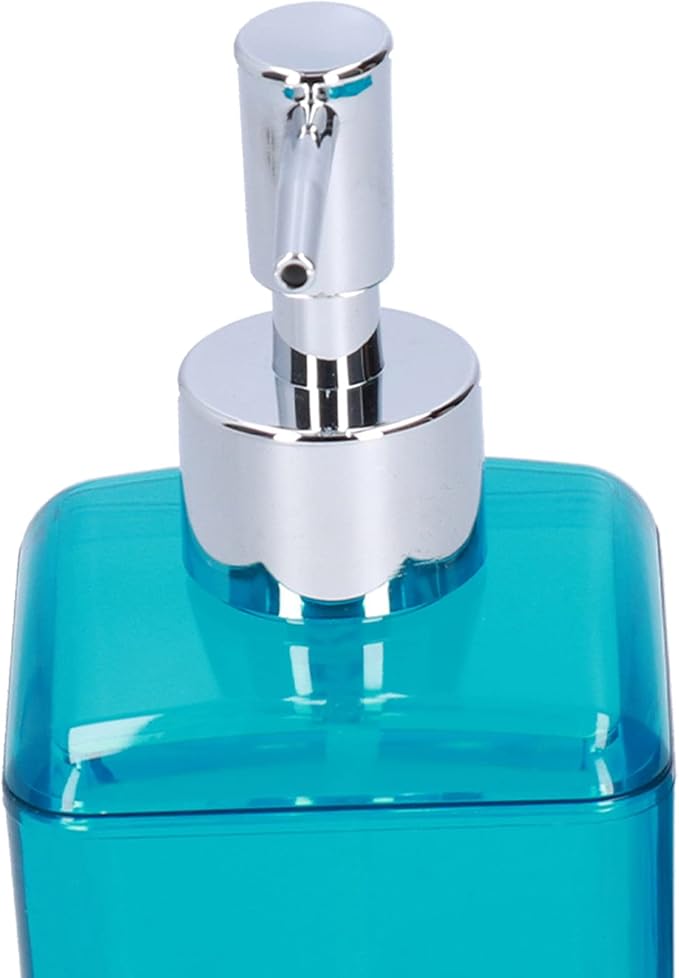 Bathroom Accessory Set, 4PCS Blue Bathroom Accessories Set Include Soap Dispenser, Toothbrush Holder, Soap Dish, Mousewash Cup for Decor