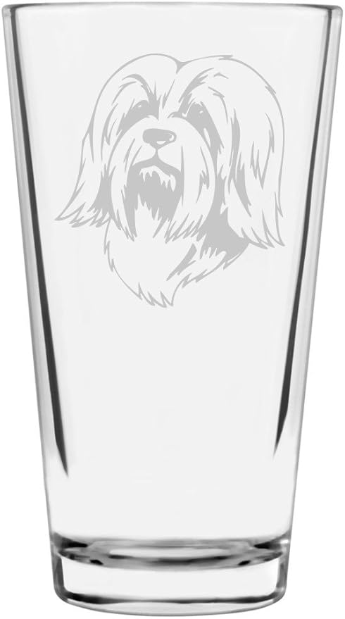 Havanese Custom Personalized Dog Themed Etched All Purpose 16oz Pint Glass