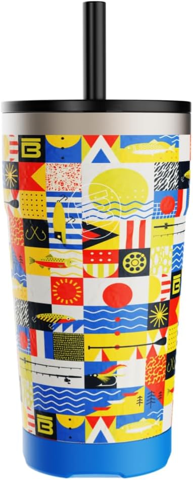 BOTE MagnePod Drinkware Insulated Drink Tumbler includes Lid with Straw Magnetically attaches to Compatible SUPs Kayaks Floats Hangouts 20 oz Multiple Colors