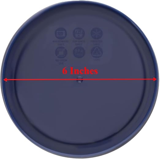 Pyrex 7201-PC 4 Cup Blue Food Storage Replacement Lid (4-Pack) - Made in USA