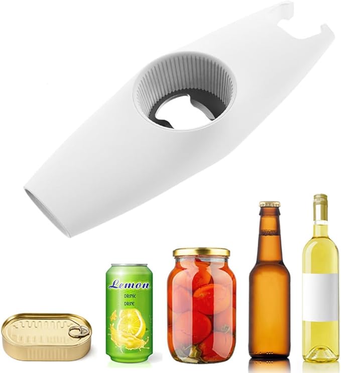 Electric Can Opener Set, Open Your Cans with A Simple Press of Button-Automatic, Hands Free, Smooth Edges, Food Safety,Battery Operated, can opener for Kitchen and Seniors, gift 5in1 Bottle Opener