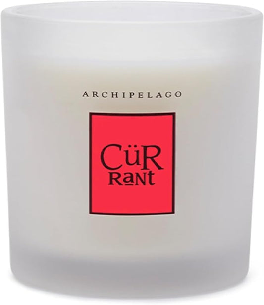 Archipelago Botanicals Hand-Poured Soy Wax Blend Scented Candle with Fragrance Oils, Lead-Free Cotton Wicks, Glass Candle Jar with Gift Box, Burns Approx. 60 Hours, Currant, 10 Oz.