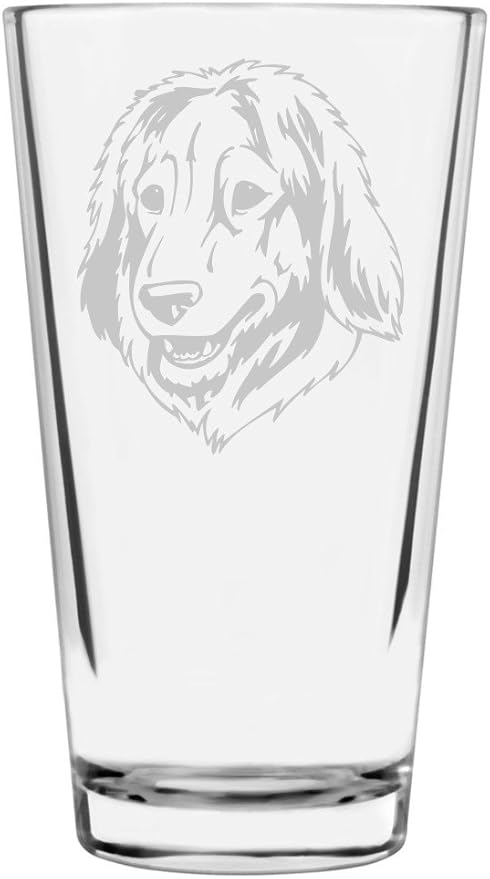 Estrela Mountain Custom Personalized Dog Themed Etched All Purpose 16oz Pint Glass