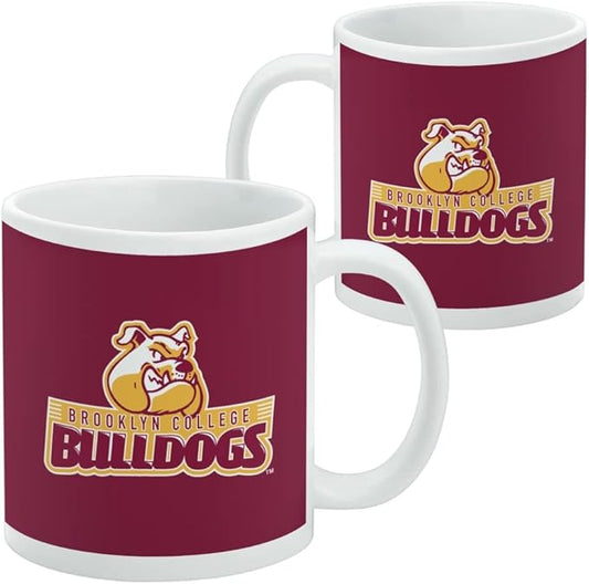 Brooklyn College Primary Logo Ceramic Coffee Mug, Novelty Gift Mugs for Coffee, Tea and Hot Drinks, 11oz, White