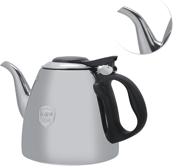 1.5L Stovetop Tea Kettle,Stainless Steel Stove top Teapot Tea Coffee Pot Kettle with Heat Resist Handle for Home
