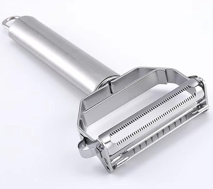Vegetable Peeler,SZYIKUER Stainless Steel 2 in 1 Julienne Vegetable Peeler Perfect for Carrot Potato Melon Gadget Vegetable Fruit