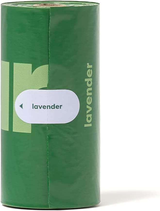 Earth Rated Poop Bags for Dogs Guaranteed Leak Proof and Extra Thick Waste Bag Refill Rolls, Lavender Scented, 120 Bags