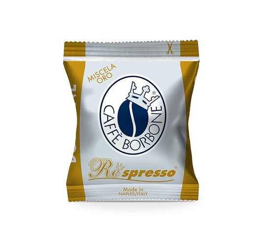Caffè Borbone Gold Blend Nespresso Compatible Espresso Coffee Pods, 50 Count Espresso Pods