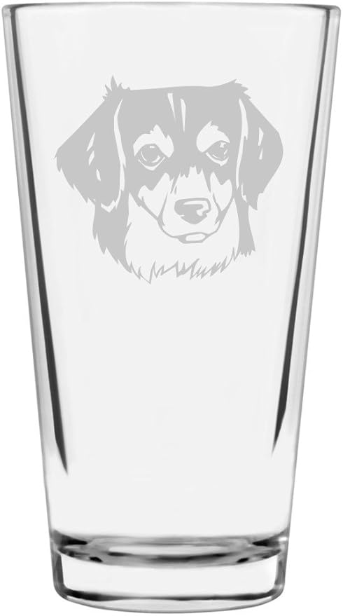 Small Greek Domestic Kokoni Custom Personalized Dog Themed Etched All Purpose 16oz Pint Glass