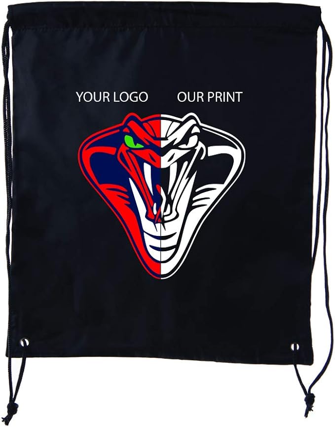 Mato & Hash Custom Bags With Your Logo | 50PK Promotional Drawstring Backpack - 50PK Navy CE2500