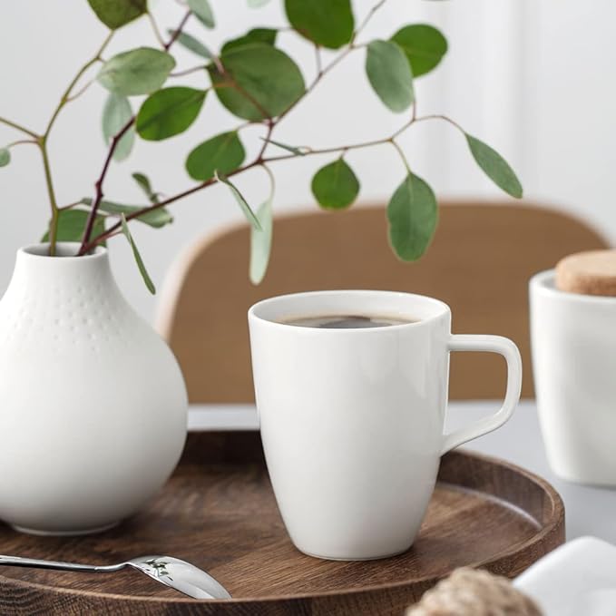 Villeroy & Boch Artesano Original Collection Mug, Premium Porcelain, Made in Germany, 12.75 oz Capacity, Rich, Creamy White