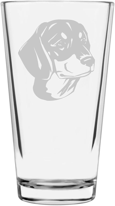 Slovensky Kopov Hound Custom Personalized Dog Themed Etched All Purpose 16oz Pint Glass