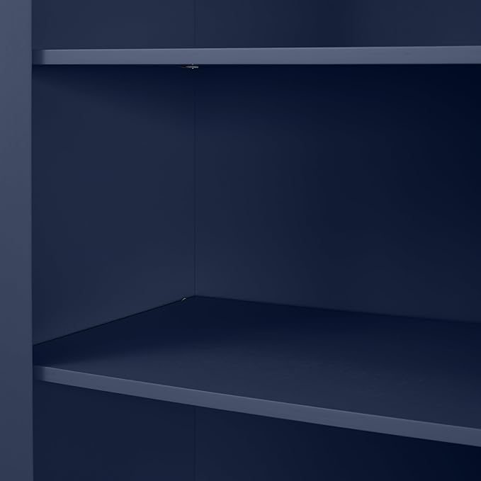 Crosley Furniture Savannah Tall Pantry Storage Cabinet with Shelves, Kitchen, Dining, or Laundry Room, Navy