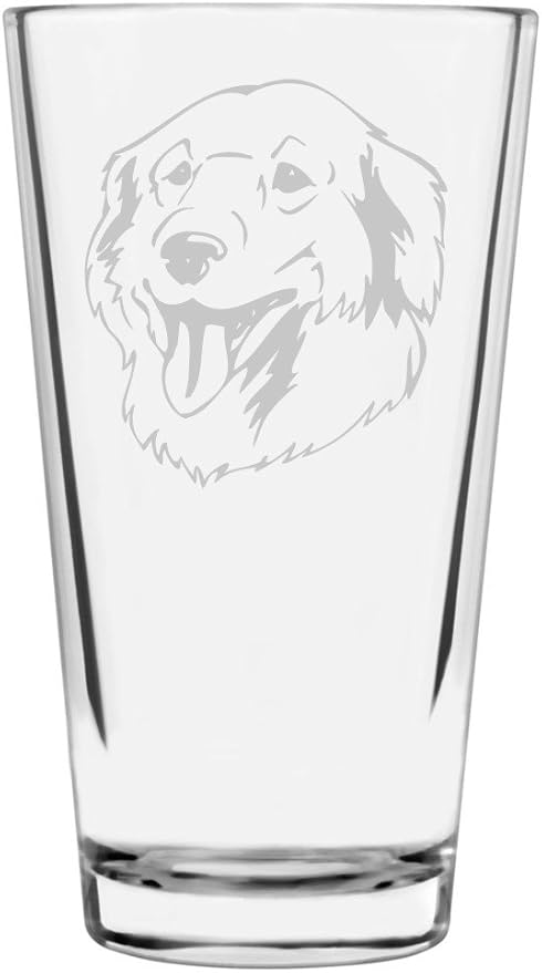 Kuvasz Custom Personalized Dog Themed Etched All Purpose 16oz Pint Glass