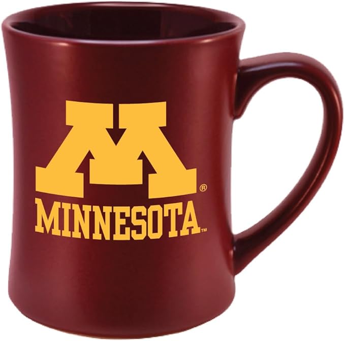Minnesota Golden Gophers Ceramic 16oz Sculpted Mug – Official Team Logo Coffee Cup – Handwash Recommended – Individually Boxed
