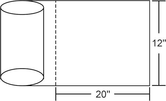 12x20 Plastic Produce Bags on a Roll - Clear Plastic Bags for Food, Vegetable, Fruits, Bread, Pet Bags and Grocery Clear Bag- 350 Bags/roll (12''x20'', 4 Rolls)