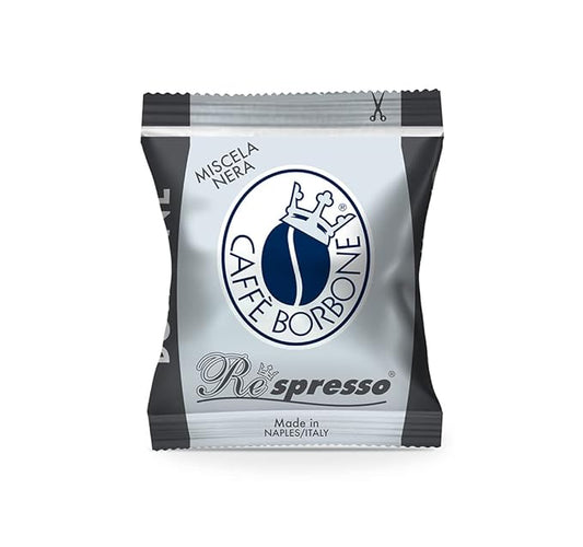 Caffè Borbone Black Blend Nespresso Compatible Espresso Coffee Pods, 100 Count Espresso Pods