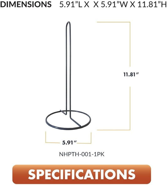 Newhouse Paper Towel Holder NHPTH-001-1PK, Dining Table, Kitchen Table or Countertop Paper Towel Holder, Great Apartment Essential, Home and Kitchen Décor