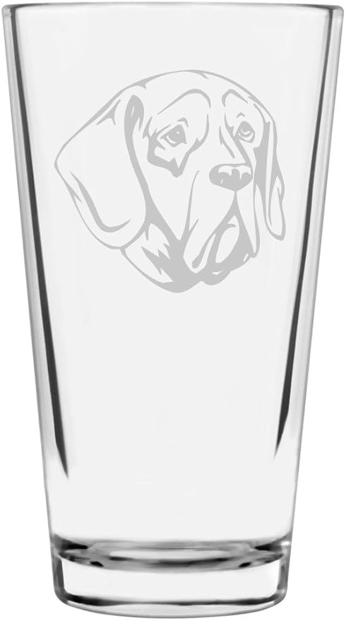 Pachon Navarro Custom Personalized Dog Themed Etched All Purpose 16oz Pint Glass