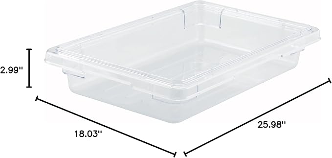 Winco Commercial Food Storage Box/Tote for Restaurant, 18" x 26"