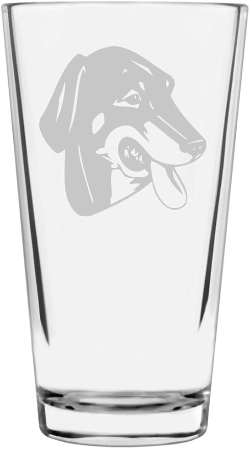 Lithuanian Hound Custom Personalized Dog Themed Etched All Purpose 16oz Pint Glass