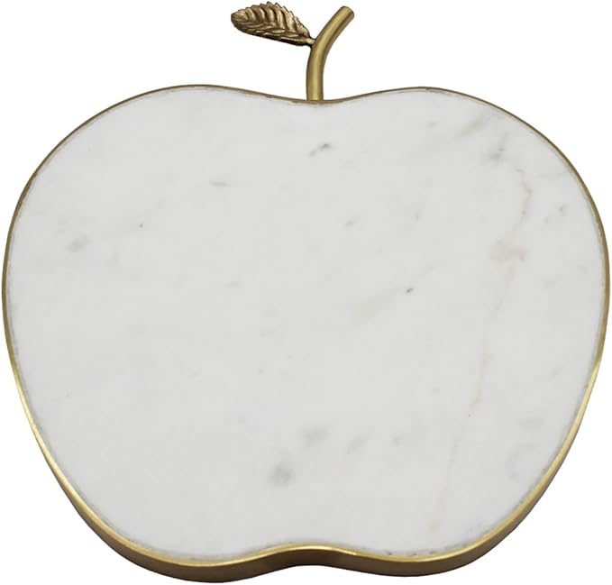 Godinger Cheese Board, Marble Cheese Boards - Charcuterie Serving Platter | Cutting Board for Kitchen and Home | Perfect Housewarming Gift | White Marble