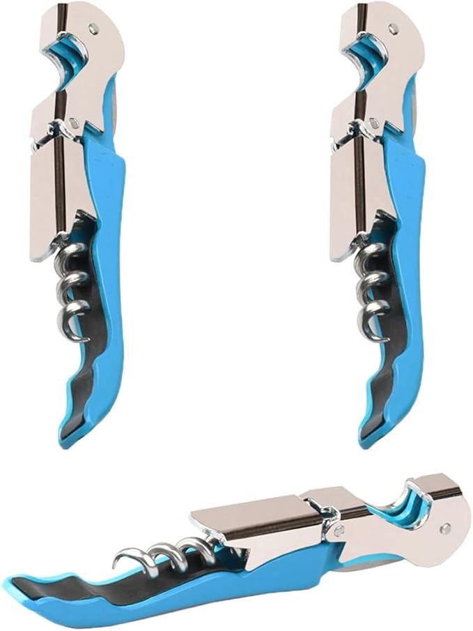 Professional Waiter Corkscrew Wine Openers Set, Heavy Duty Stainless Steel Hinges Wine Key for Restaurant Waiters, Sommelier, Bartenders