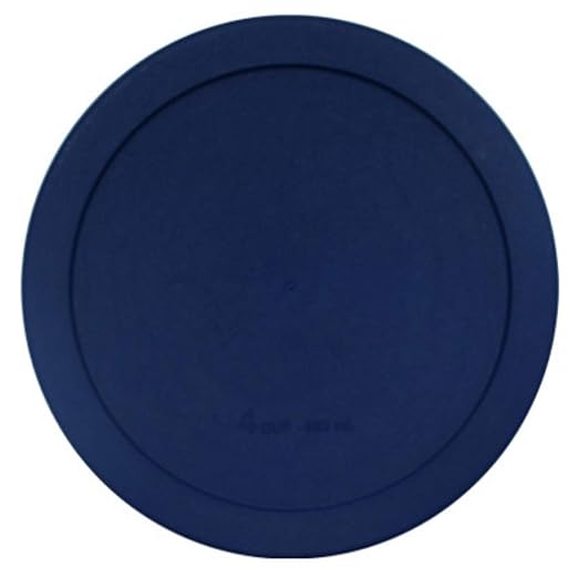 Wood Grip - Lids for Pyrex and Anchor Round Glass Containers - Lids for Pyrex Glass Containers - Replacement Lids (Blue, 4 Cups, 6 Pack)