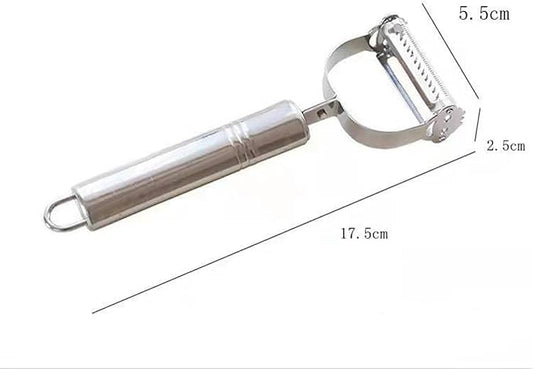 Potato Apple Vegetable Peelers for Kitchen,Vegetable Peeler Stainless Steel, Multifunction Vegetable Peeler Julienne Peeler for Kitchen (2-in-1 peeler)οΌJulienne Peeler Stainless