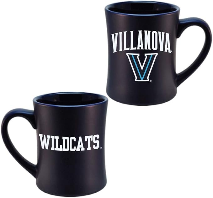 Villanova Wildcats Ceramic 16oz Sculpted Mug – Official Team Logo Coffee Cup – Handwash Recommended – Individually Boxed
