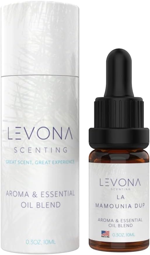 Levona Scent Essential Oils - Scents for Home, Hotel & Office Use - Perfect for Home Diffuser & Humidifiers - Aroma Fragrance Oil, Ideal for Massage, Relaxation, and Spa - La Mamounia Dup, 10ml