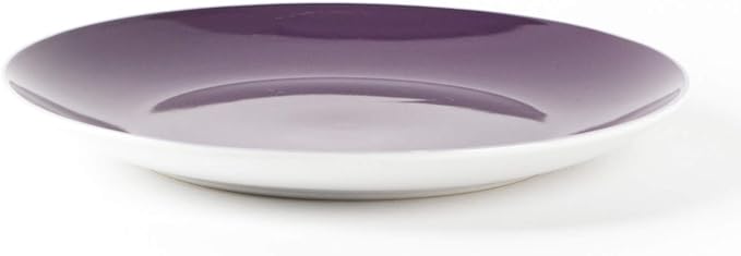 Stoneware Coupe Shape Dinner Plate - 10.5 inch - Set of 6, Violet