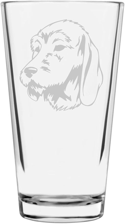 Griffon Fauve de Bretagne Custom Personalized Dog Themed Etched All Purpose 16oz Pint Glass