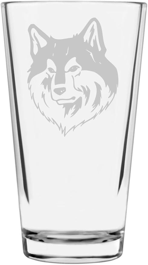 Finnish Lapphund Custom Personalized Dog Themed Etched All Purpose 16oz Pint Glass