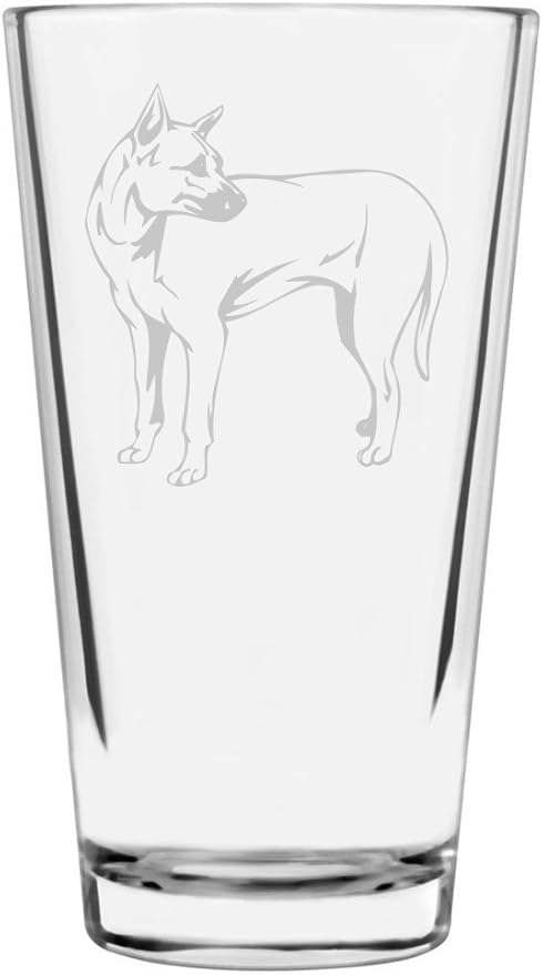 Phu Quoc Ridgeback Custom Personalized Dog Themed Etched All Purpose 16oz Pint Glass