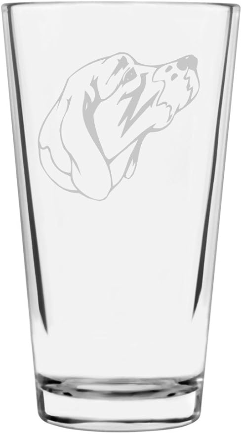 Old Danish Pointer Custom Personalized Dog Themed Etched All Purpose 16oz Pint Glass