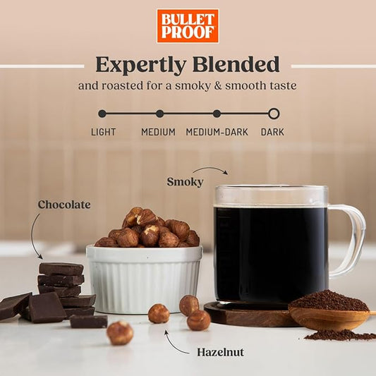 Bulletproof French Kick Dark Roast Single Serve Pods, 24 Count, 100% Arabica Coffee, Clean Coffee Tested for Toxins, Packaging May Vary